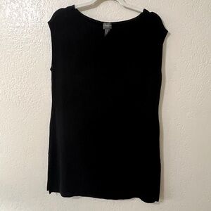 CHICO'S Travelers, black sleeveless top, Size 1 (medium/8)